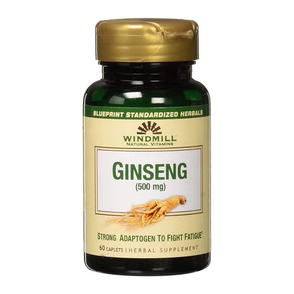 Windmill Ginseng 500 Mg Energy Caplets - 60 Ea